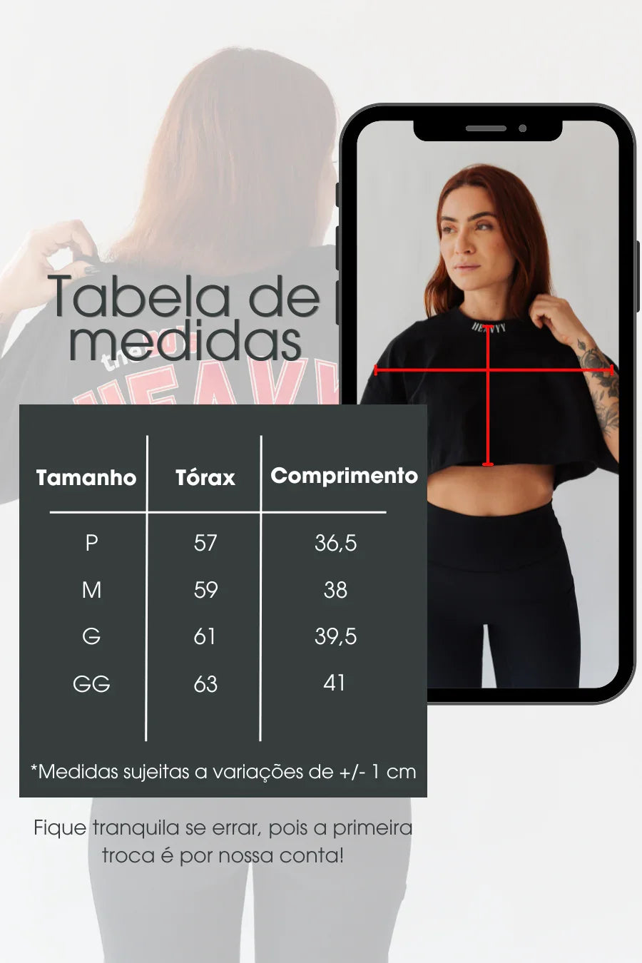Cropped Oversized 90 Lifters - Preto