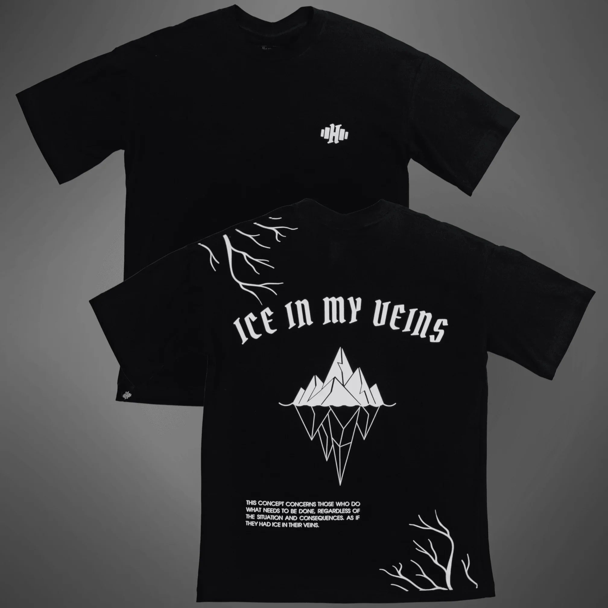 Camiseta Oversized Ice in my Veins - Preta – Heavyy®