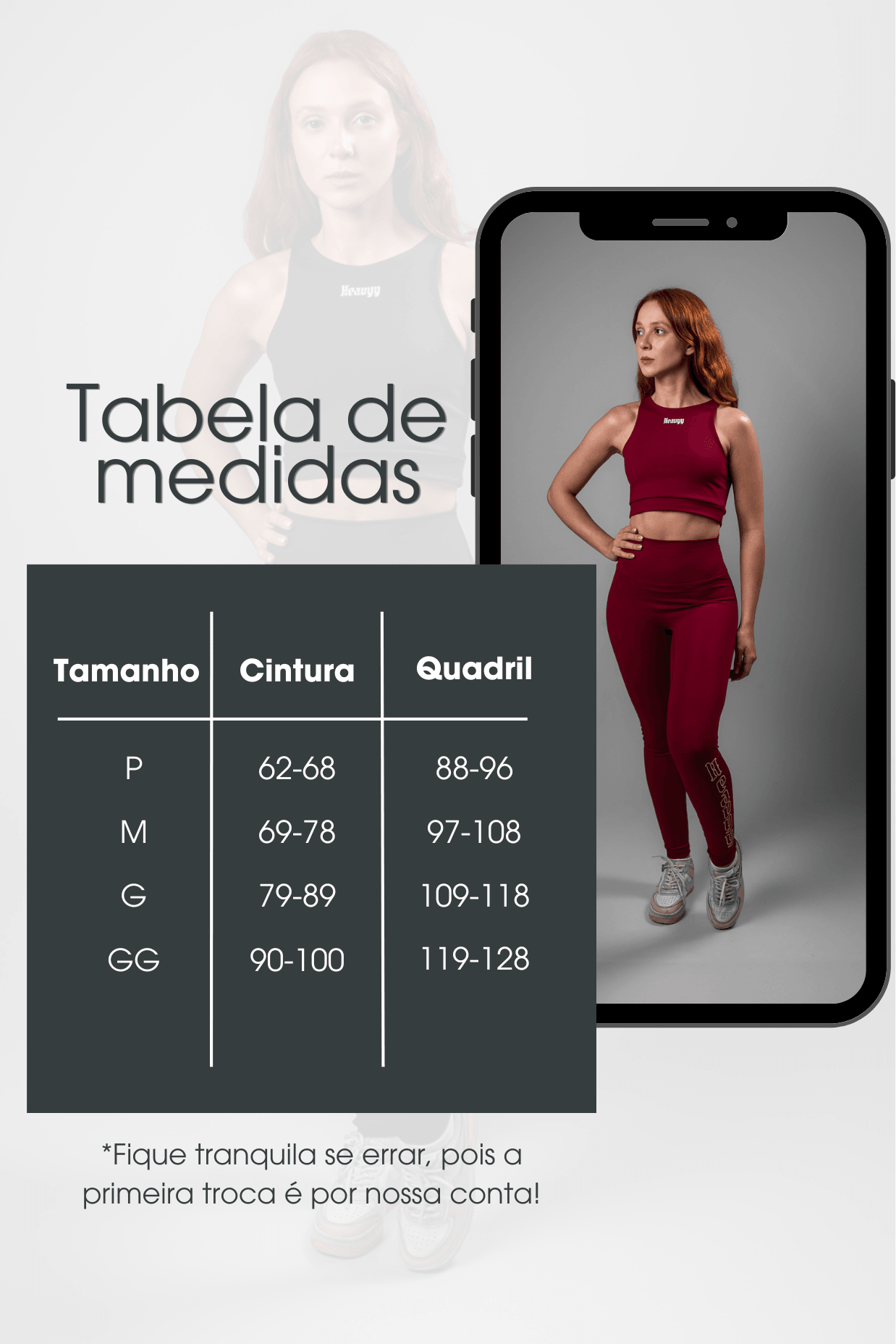 Legging de Poliamida Adaptiv Overload Heavyy Rouge