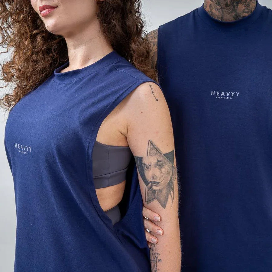 Kit com 2 Regatas Oversized Athletes Azul Marinho