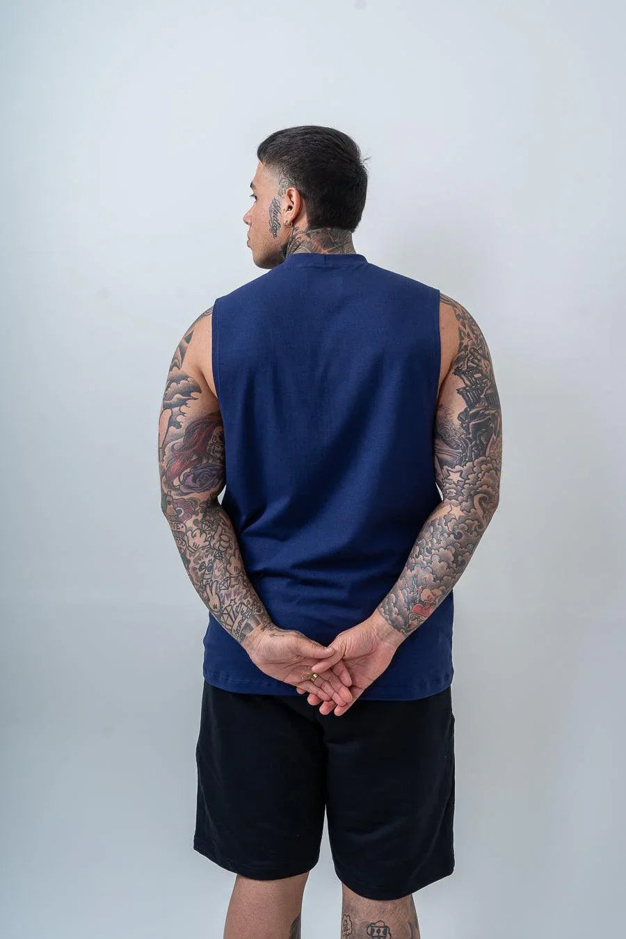 Kit com 2 Regatas Oversized Athletes Azul Marinho