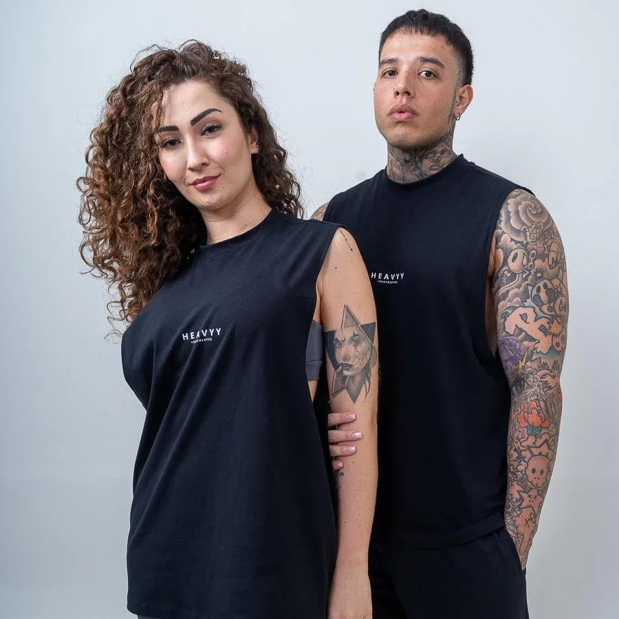 Kit com 2 Regatas Oversized Athletes Preta