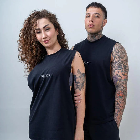 Kit com 2 Regatas Oversized Athletes Preta