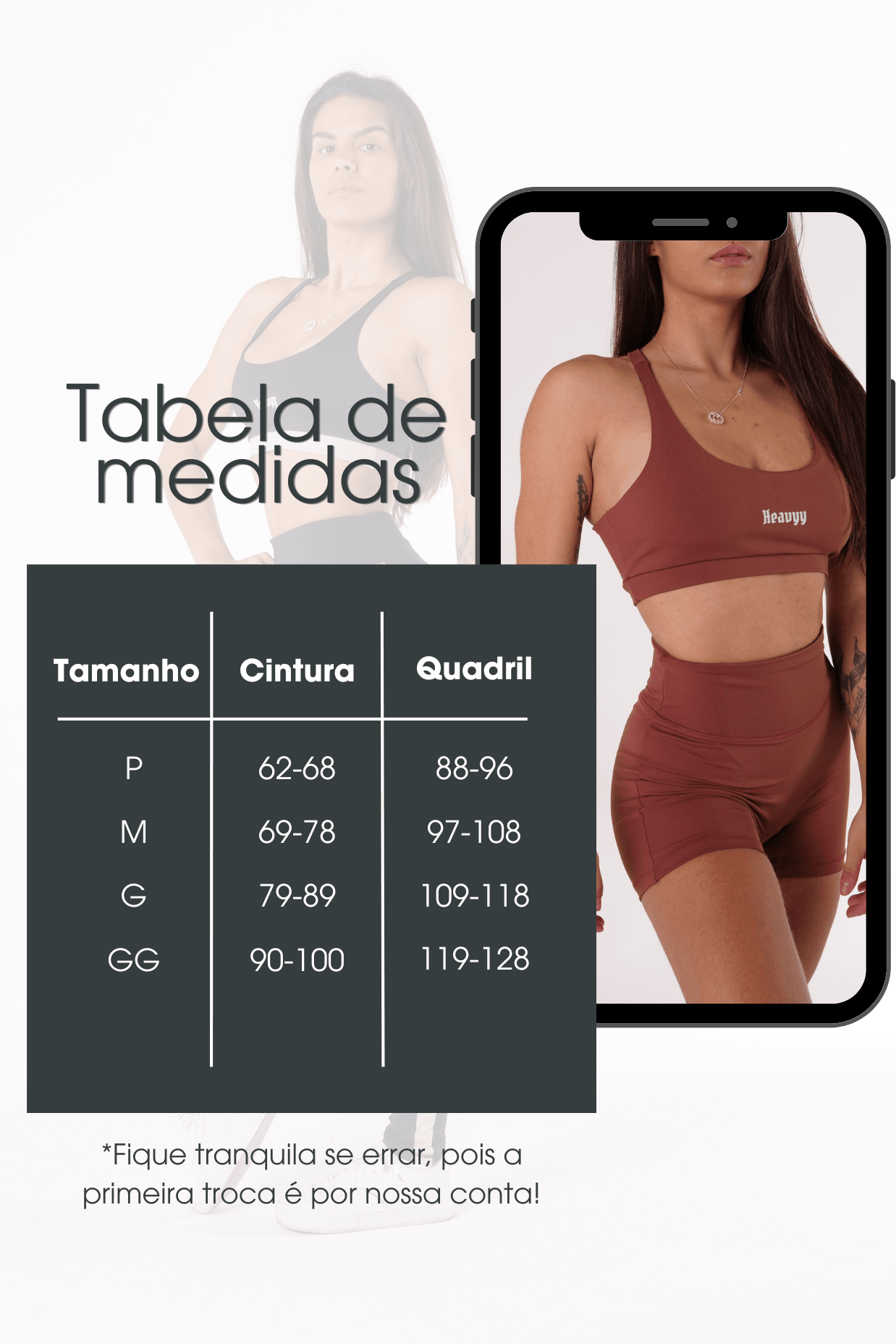 Short de Poliamida Warm Up Heavyy Marrom Café