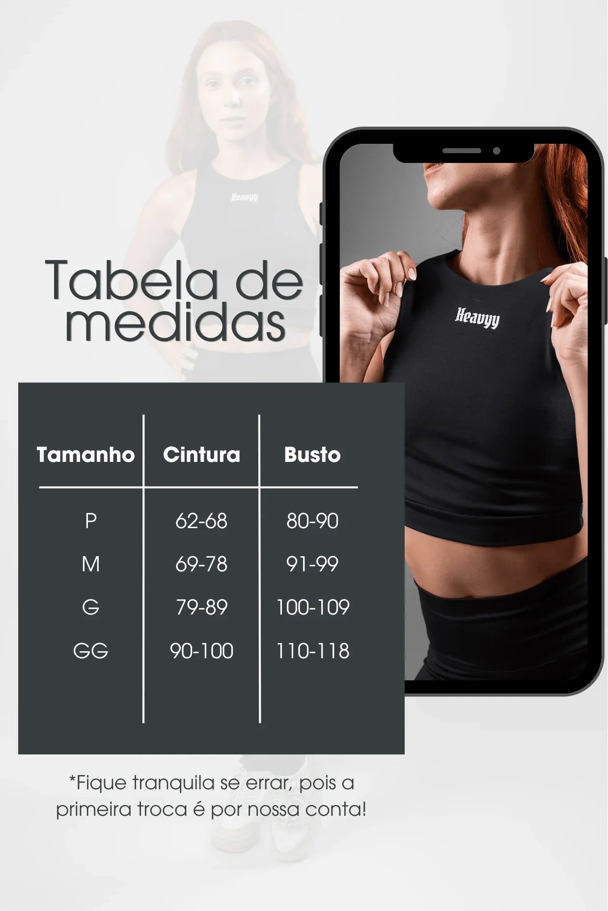 Top de Poliamida Overload Heavyy Preto