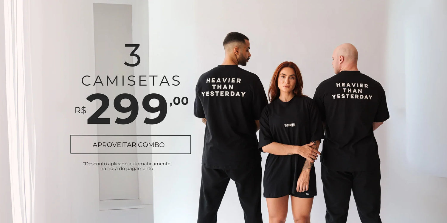 Combo 3 Camisetas Oversized