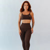 Conjunto Top + Legging Marrom Café