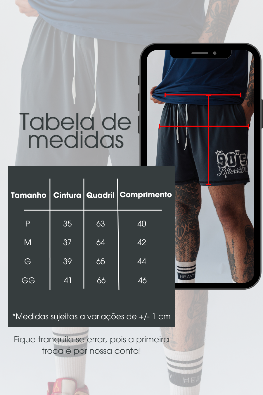 Bermuda 90's Lifters - Preta