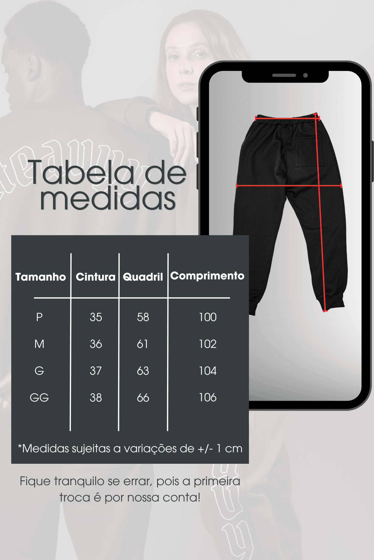 Calça de Moletom Heavyy Marrom