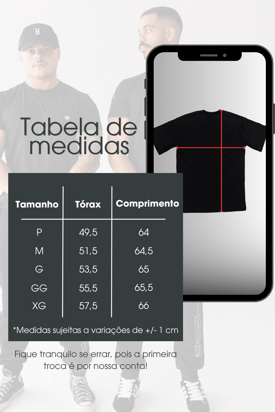 Camiseta Tradicional Masculina de Poliamida Preta