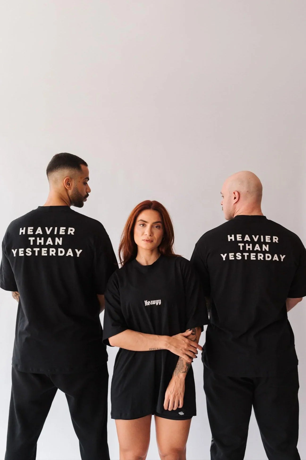 Camiseta Oversized de Algodão com Elastano Heavier than Yesterday Preta