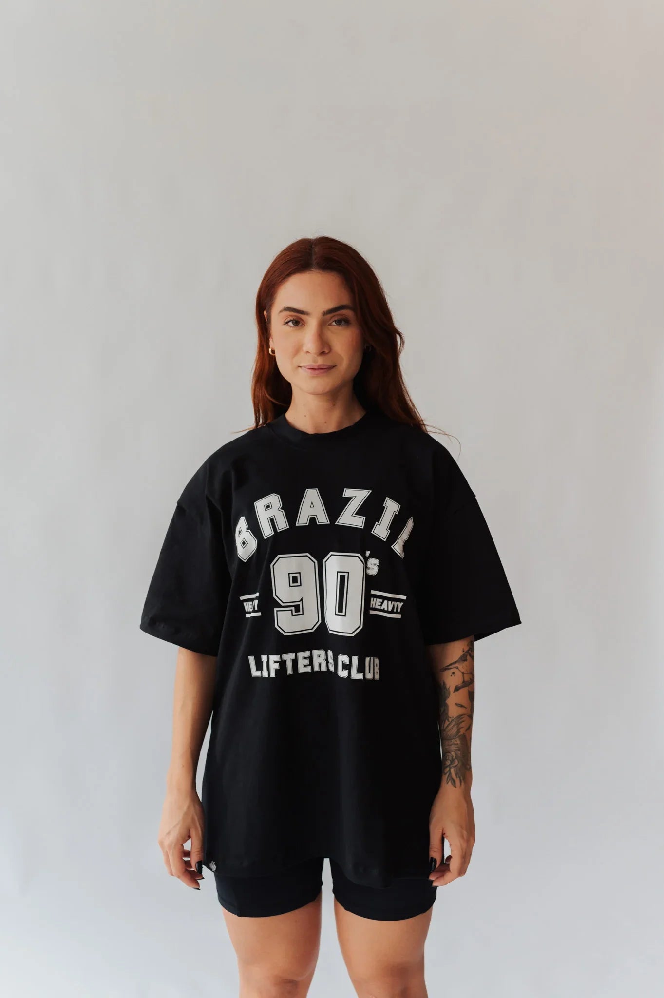 Camiseta Oversized de Algodão com Elastano Brazil