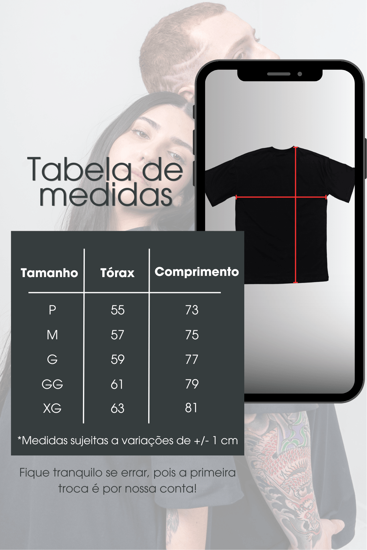 Camiseta Oversized de Algodão com Elastano Minimal 2.0 Cinza
