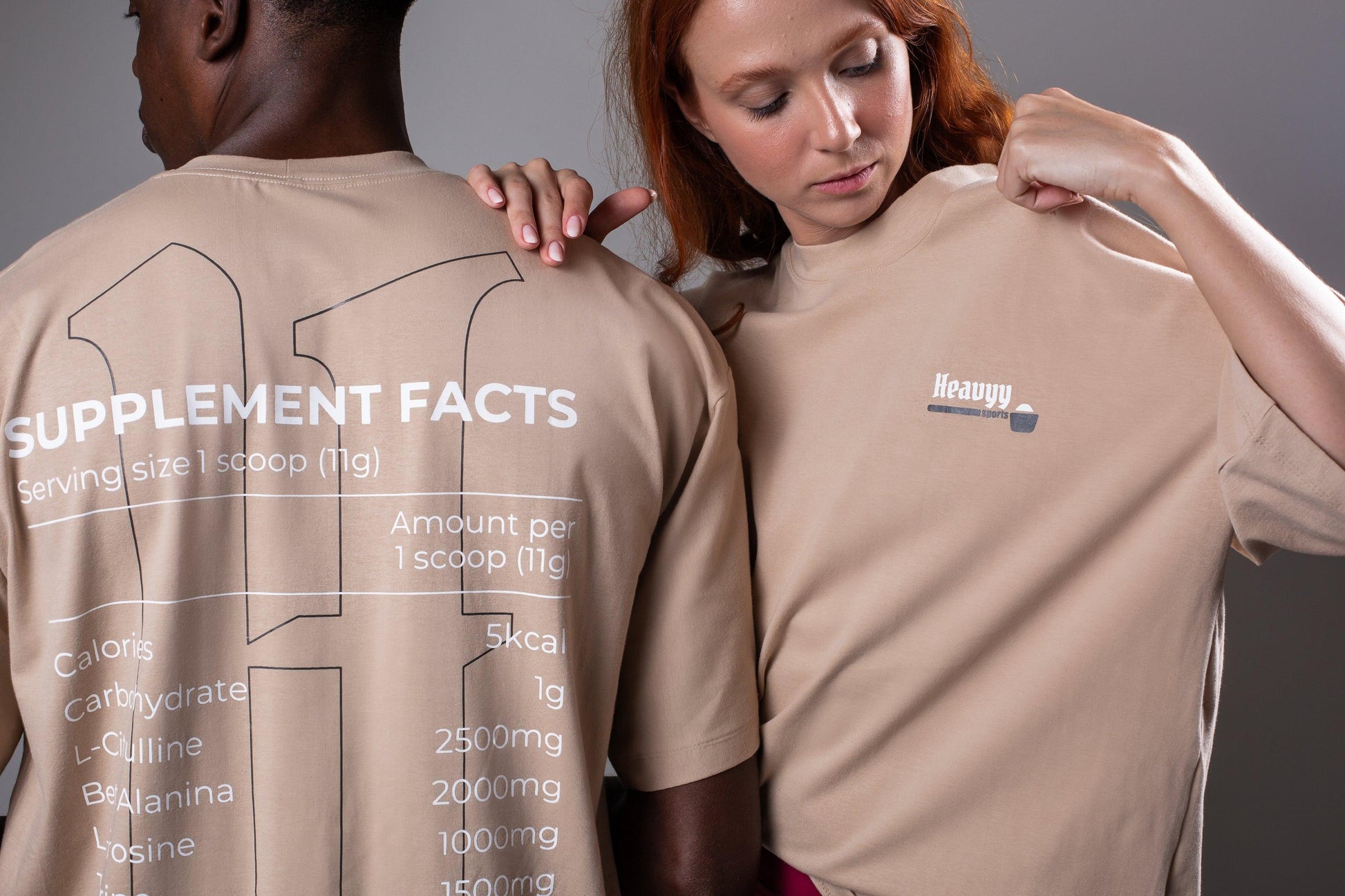 Camiseta Sup Facts Heavyy Bege - Heavyy Sports