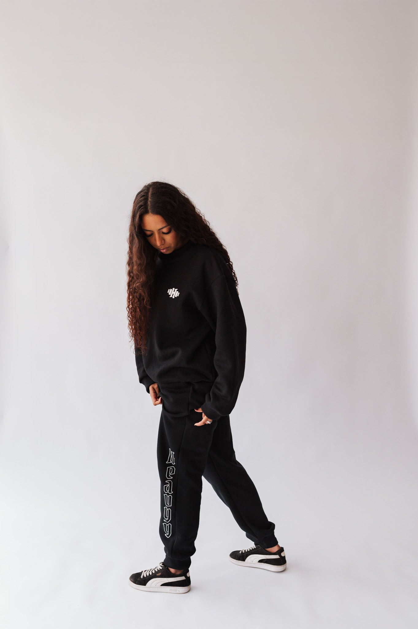 Conjunto de Moletom Preto Back 2 Black
