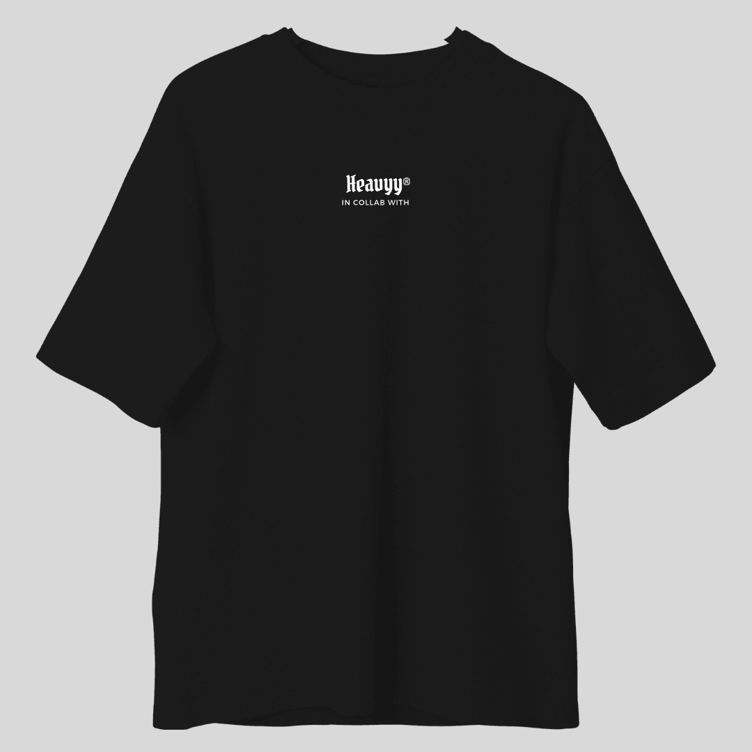 Camiseta Oversized Preta Collab Guastali Team