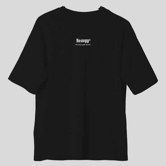 Camiseta Oversized Preta Collab Guastali Team