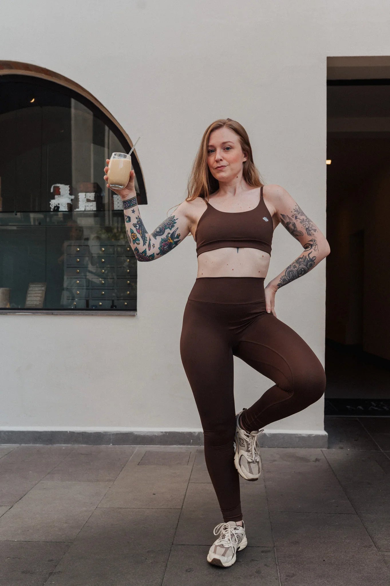 Legging Minimalista - Marrom Café
