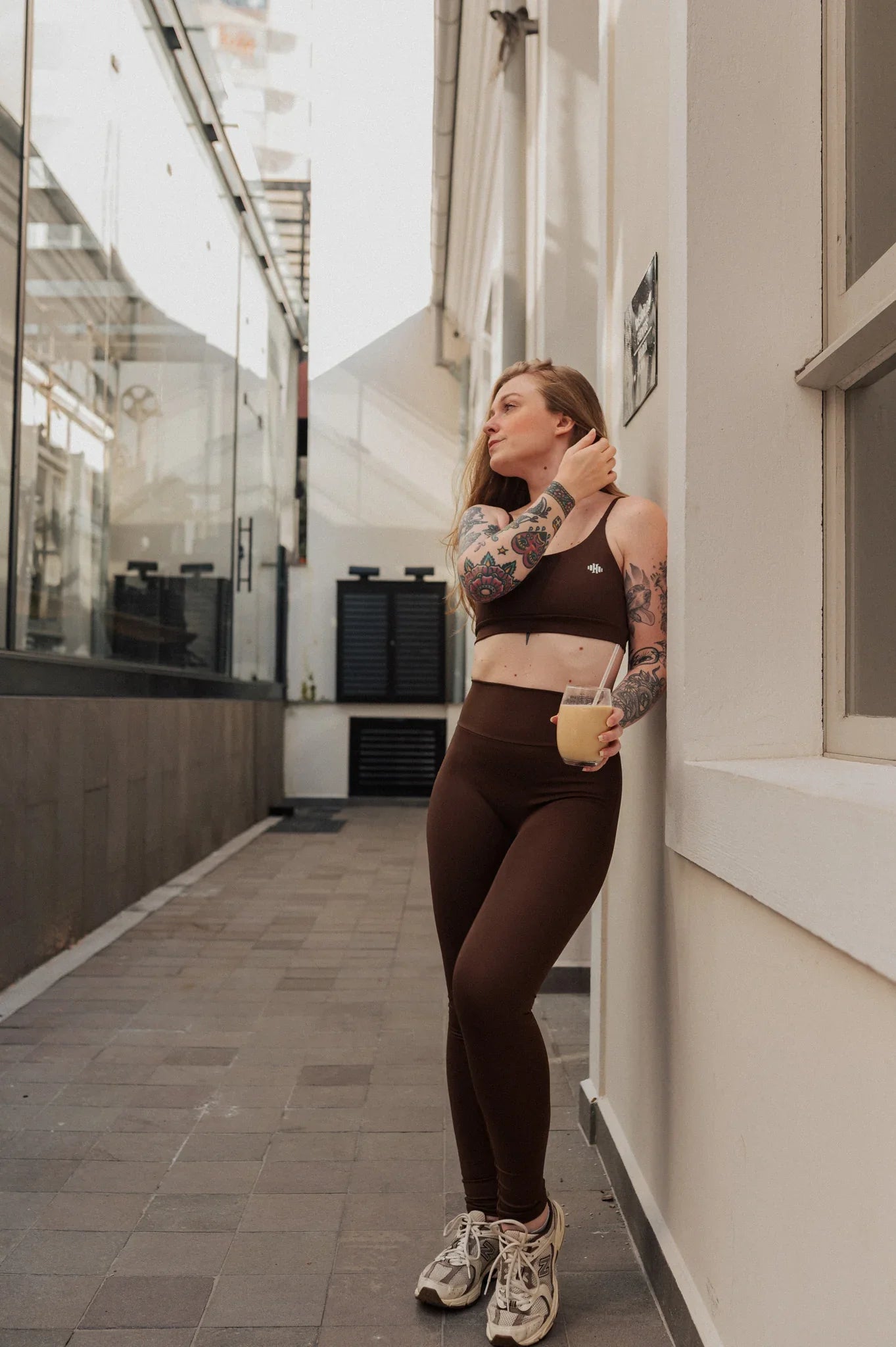 Legging Minimalista - Marrom Café