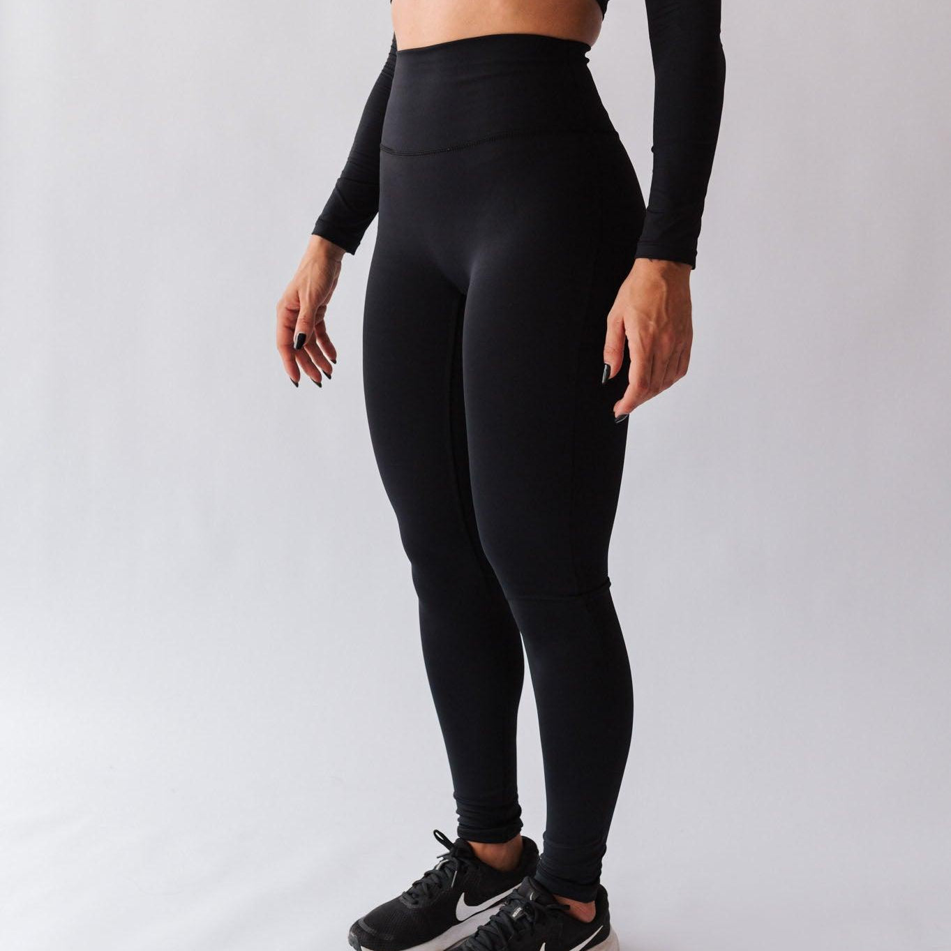 Legging Minimalista de Poliamida Preta