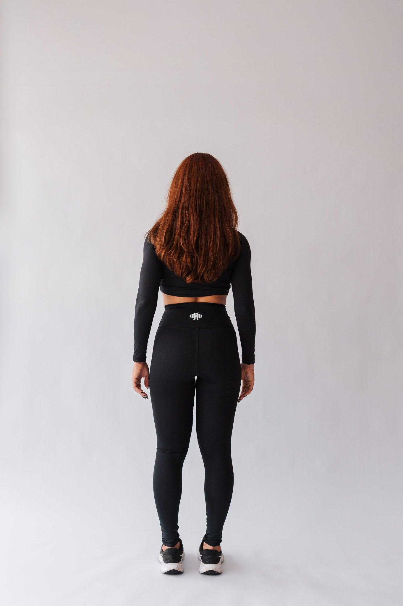 Legging Minimalista de Poliamida Preta