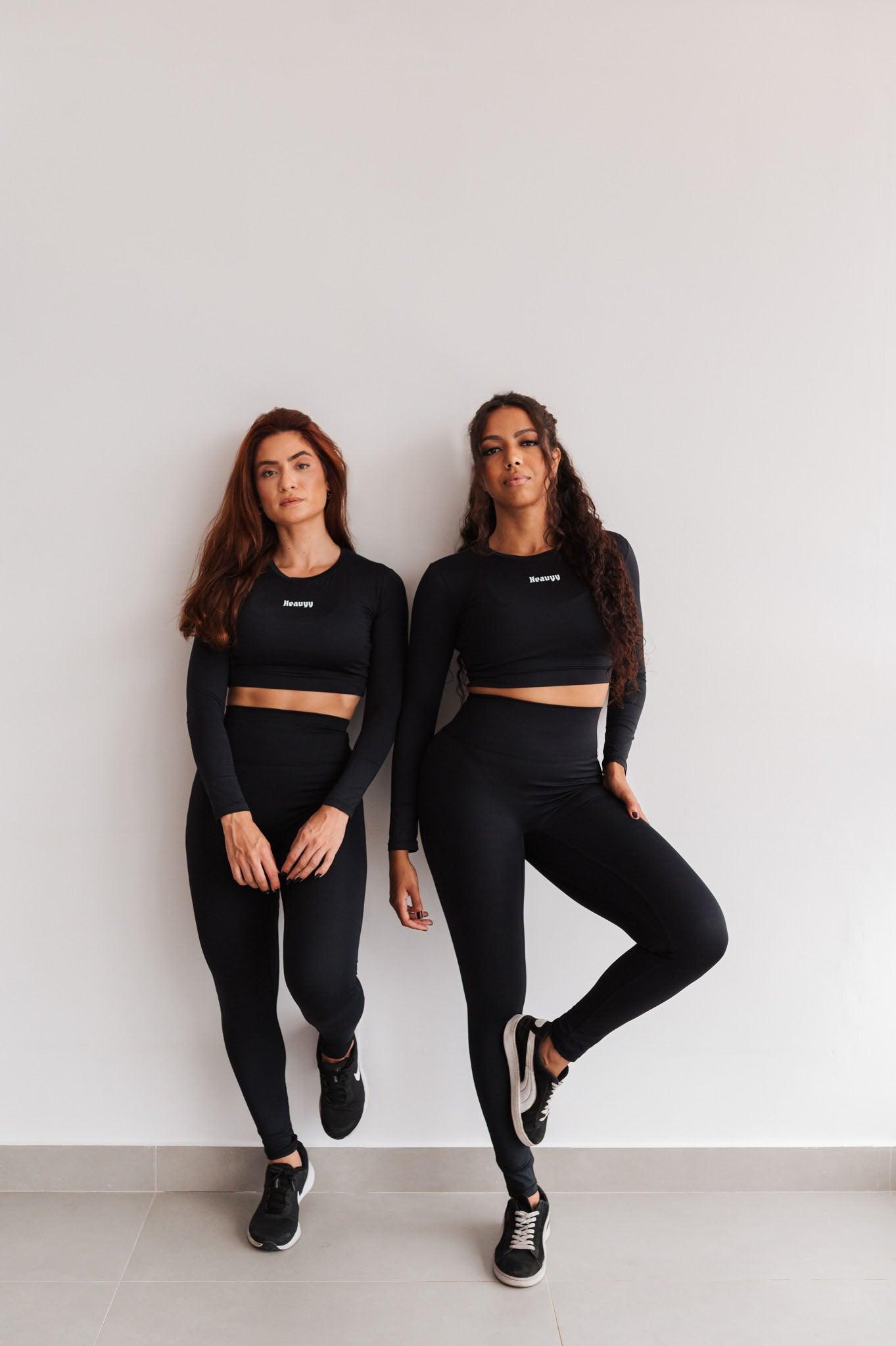 Legging Minimalista de Poliamida Preta
