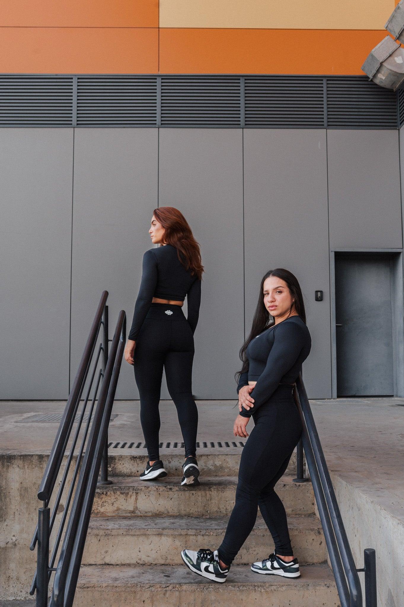 Legging Minimalista de Poliamida Preta