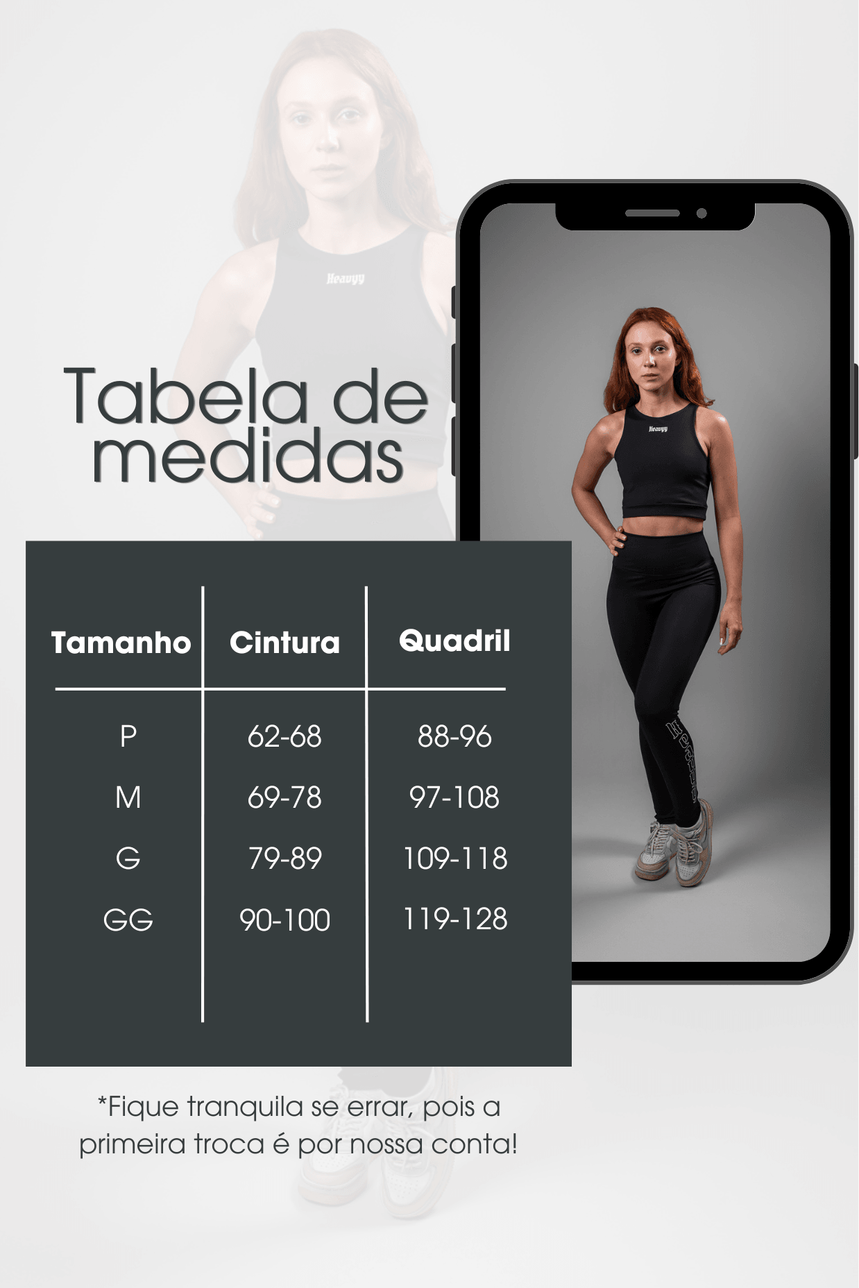Legging de Poliamida Adaptiv Overload Heavyy Preta