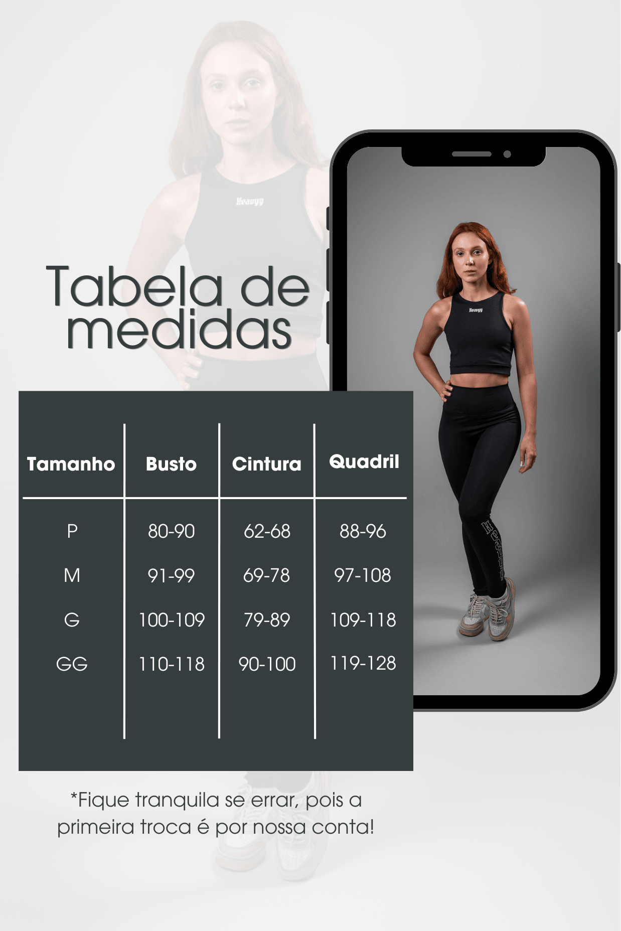 Conjunto Top + Legging Overload Preto