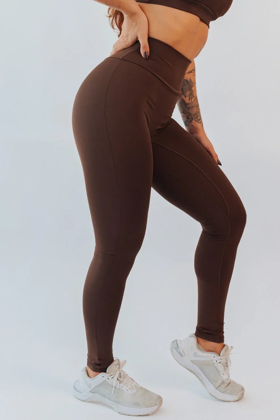 Legging Minimalista - Marrom Café