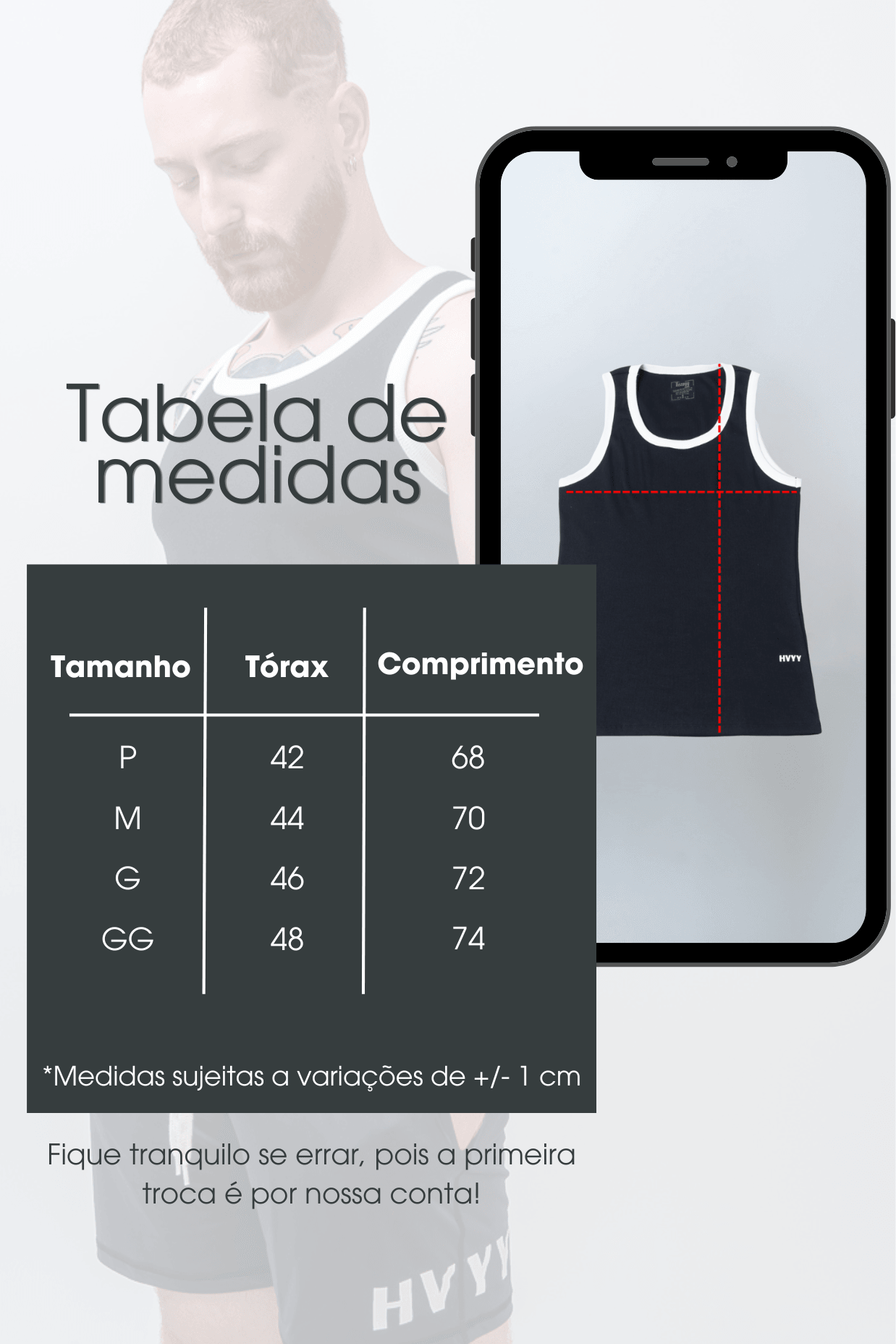 Regata Canelada de Algodão com Elastano Preta com Off White