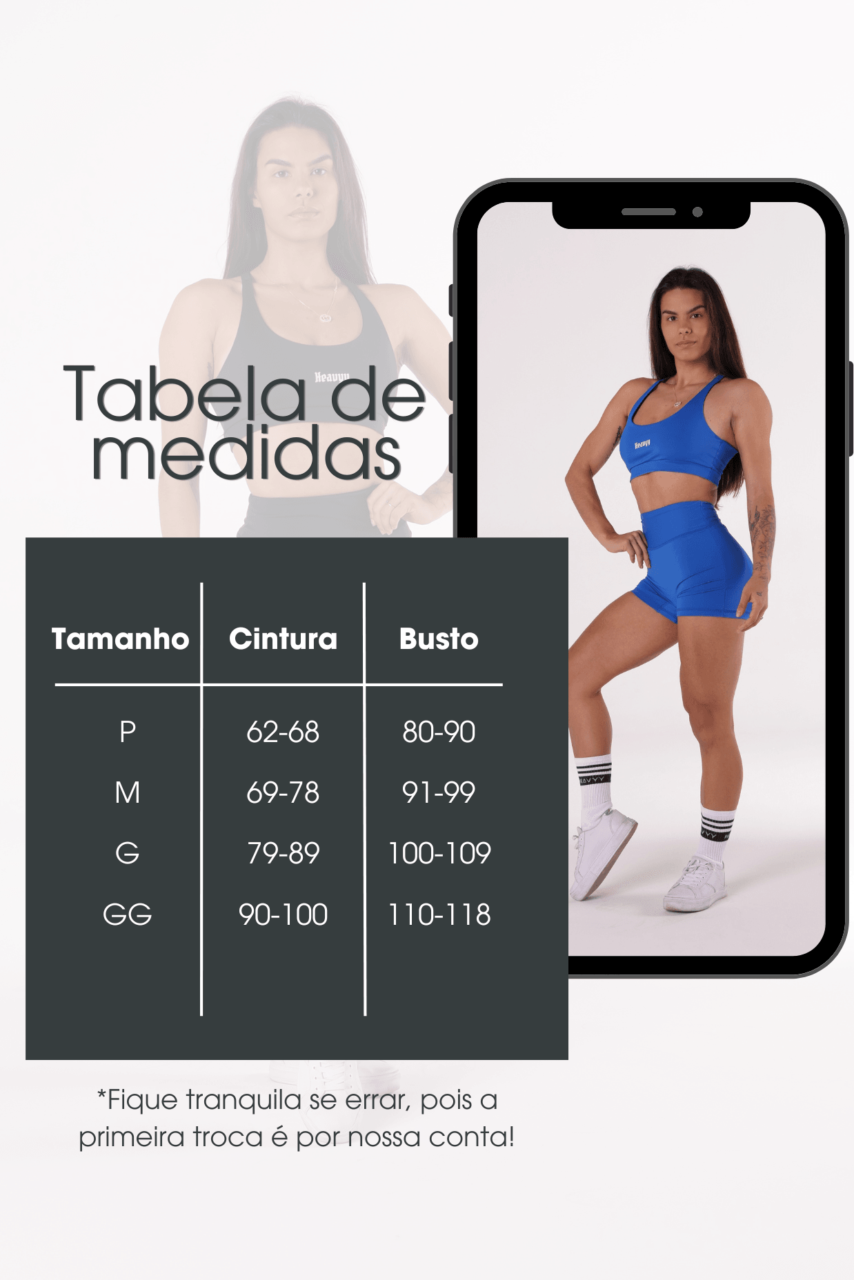 Top de Poliamida Cruzado Azul