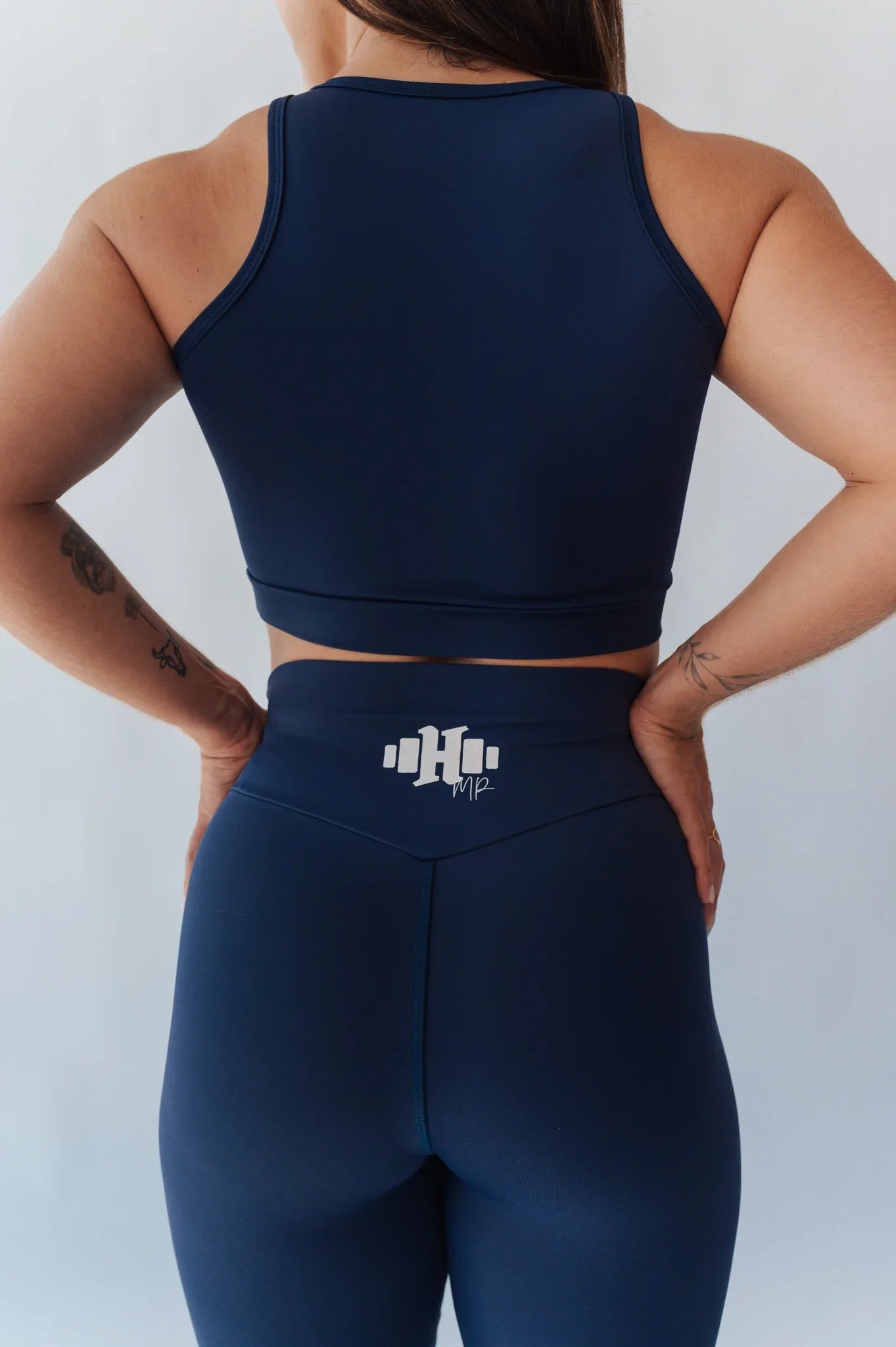 Top de Poliamida Dupla Face Azul Marinho MP