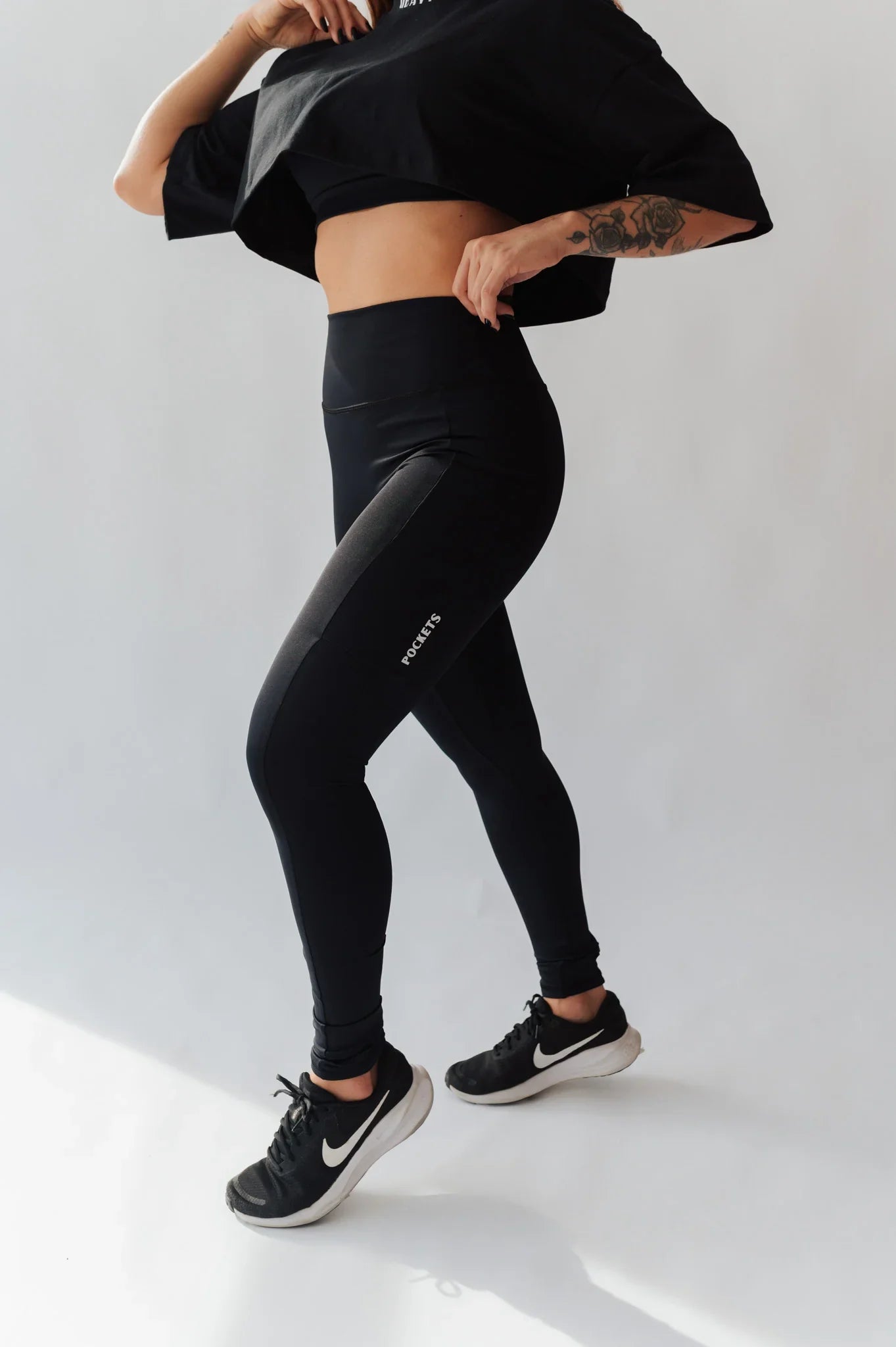 Legging Pockets de Poliamida com Bolsos